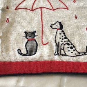 Raining Cat and Dog sweater nwot